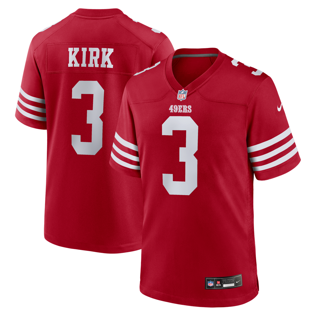 San Francisco 49ers Christian Kirk Nike Scarlet Team Game Jersey