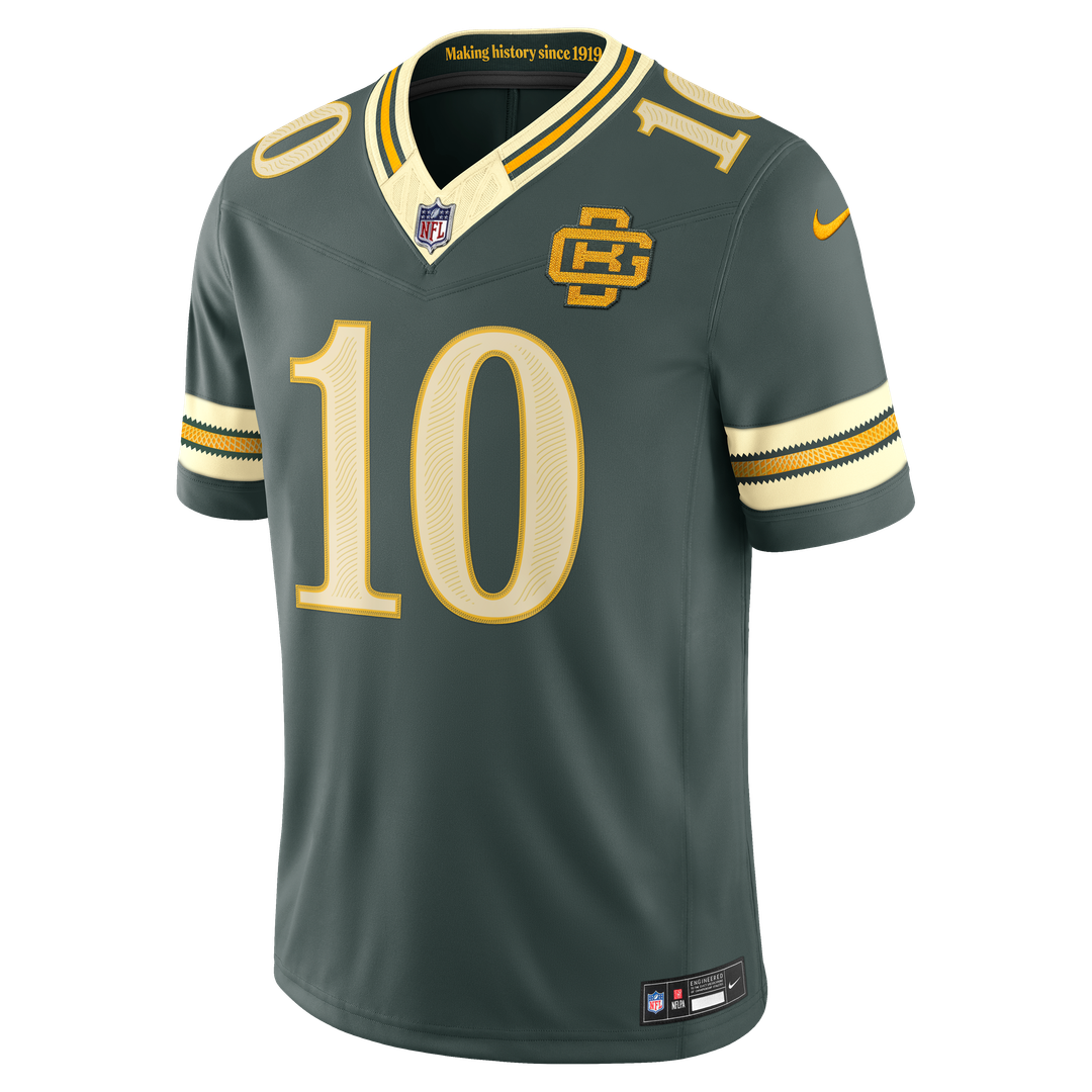 Green Bay Packers Jordan Love Nike Green 2026 Rivalries Collection Stitched Limited Jersey