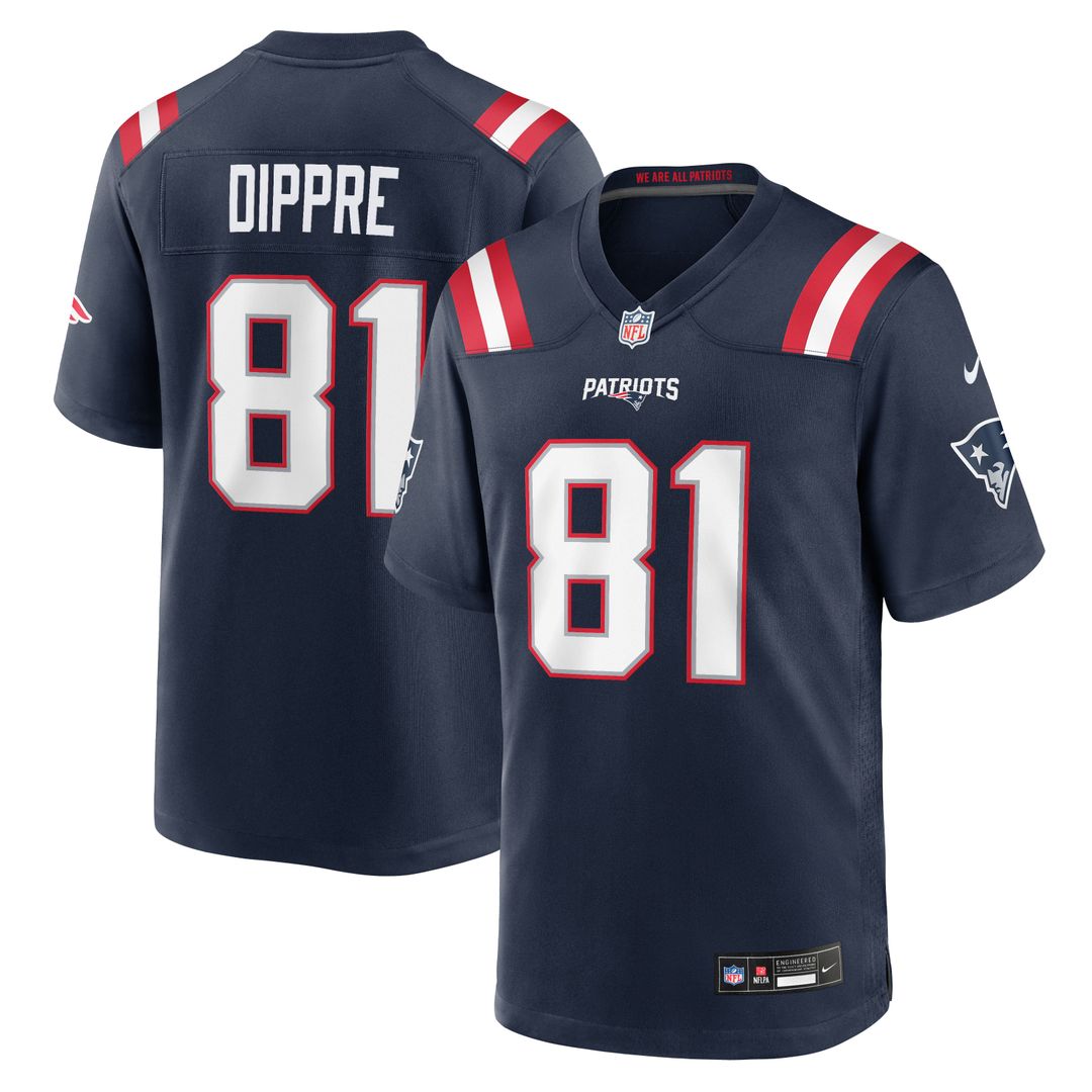 New England Patriots CJ Dippre Nike Navy Team Game Jersey