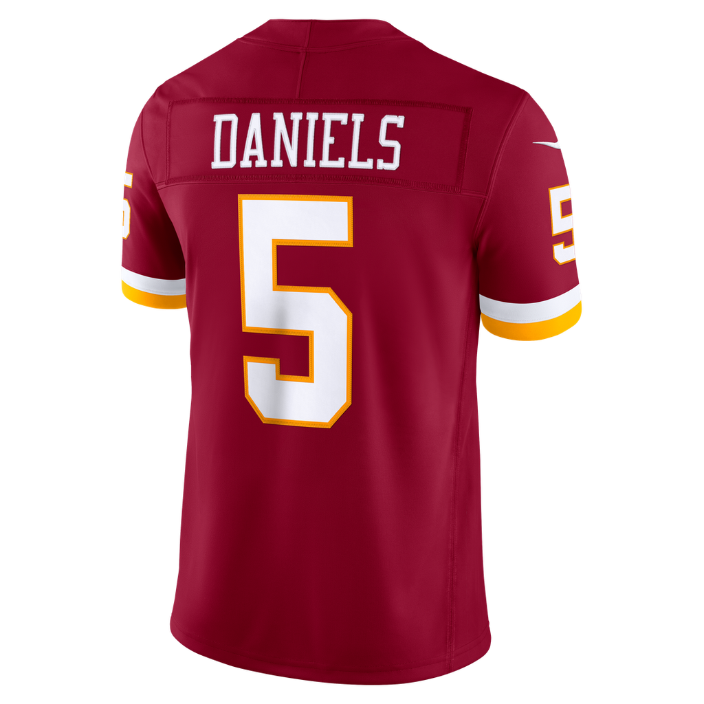 Washington Commanders Jayden Daniels Nike White Vapor F.U.S.E. Stitched Limited Jersey