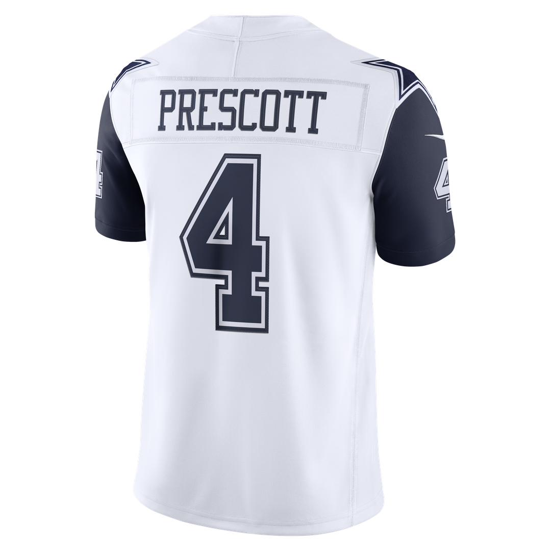 Dallas Cowboys Dak Prescott Nike White Alternate Vapor F.U.S.E. Stitched Limited Jersey