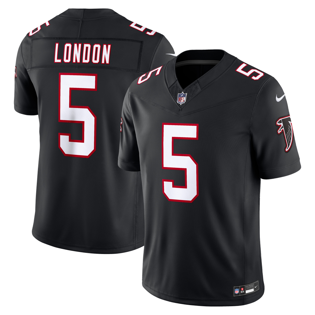 Atlanta Falcons Drake London Nike Red Team Vapor F.U.S.E. Stitched Limited Jersey