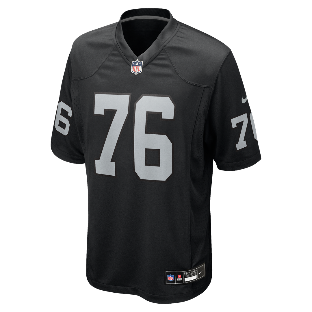 Las Vegas Raiders Caleb Rogers Nike Black Team Game Jersey