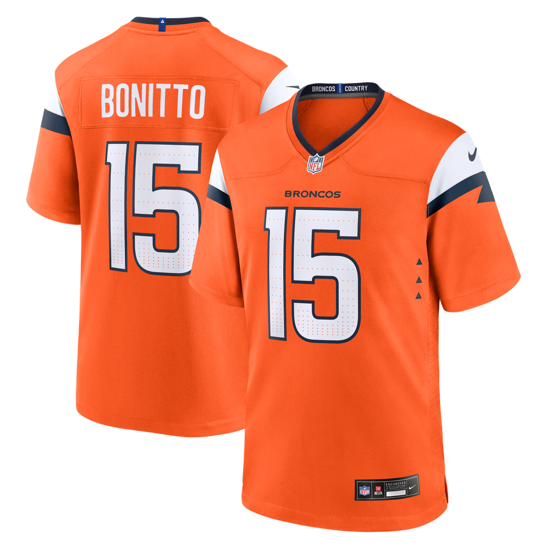 Denver Broncos Nik Bonitto Nike Navy Alternate Game Jersey