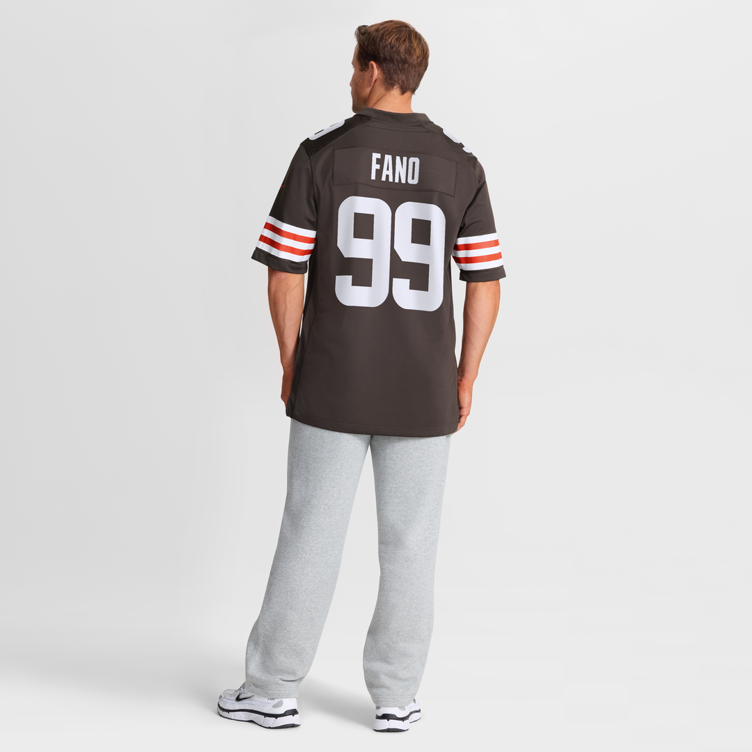 Cleveland Browns Logan Fano Nike Brown Team Game Jersey