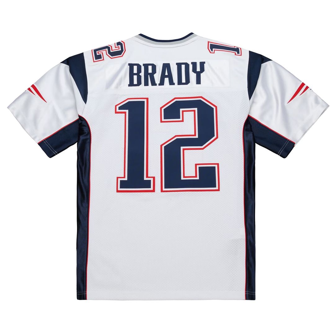 New England Patriots Tom Brady Mitchell & Ness White 2000 Big & Tall Legacy Replica Jersey
