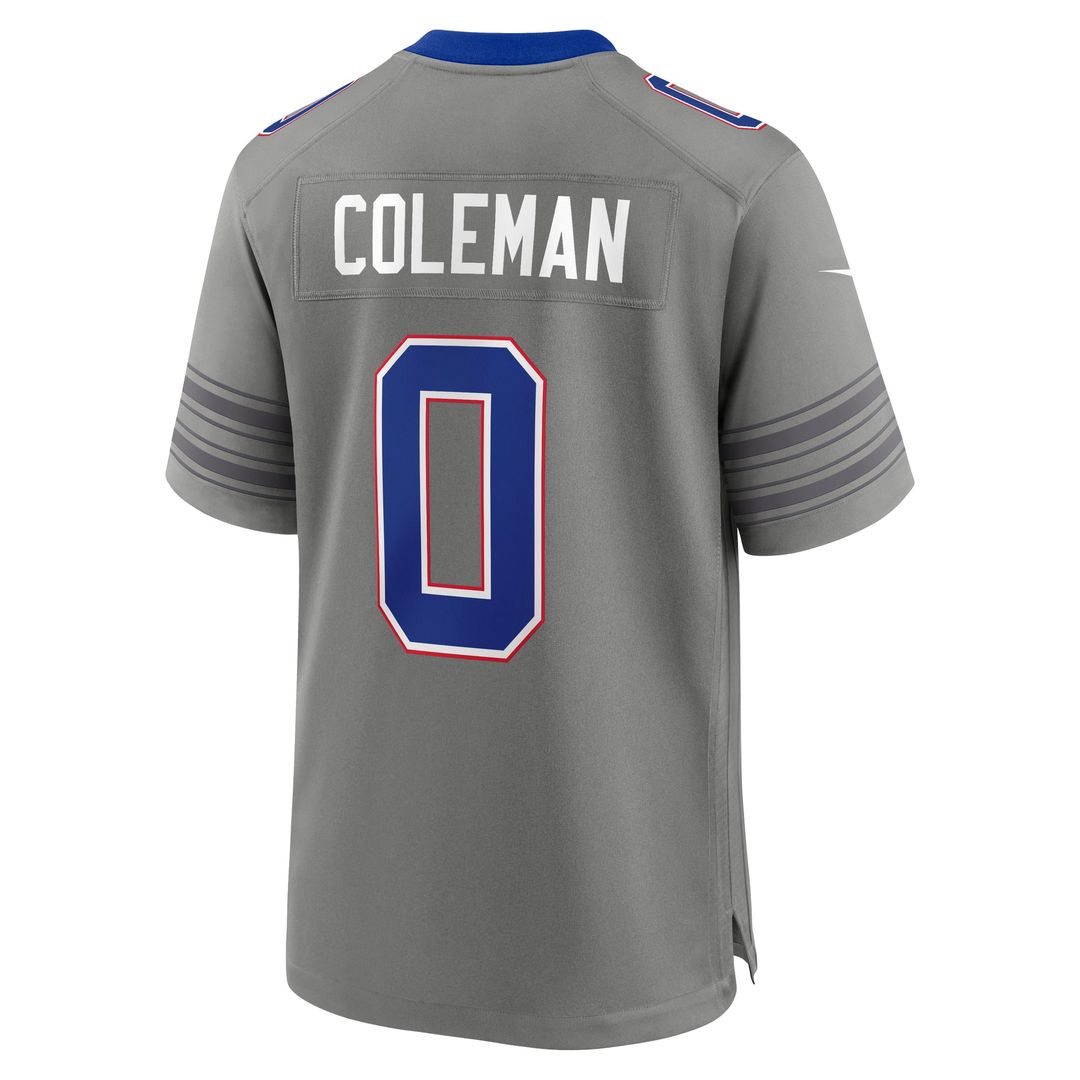 Buffalo Bills Keon Coleman Nike Gray Nickel City Game Jersey