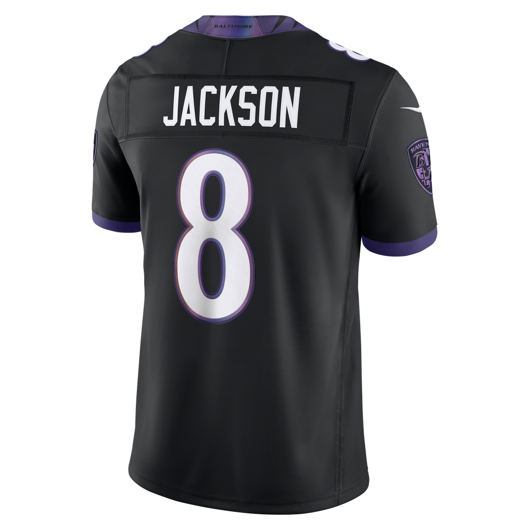 Baltimore Ravens Lamar Jackson Nike Black Alternate Alternate Vapor F.U.S.E. Stitched Limited Jersey