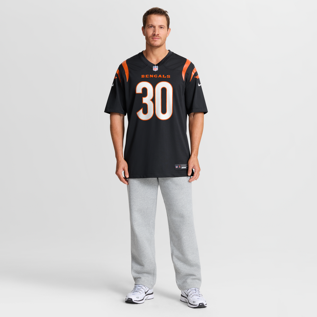 Cincinnati Bengals Chase Brown Nike Black Team Game Jersey