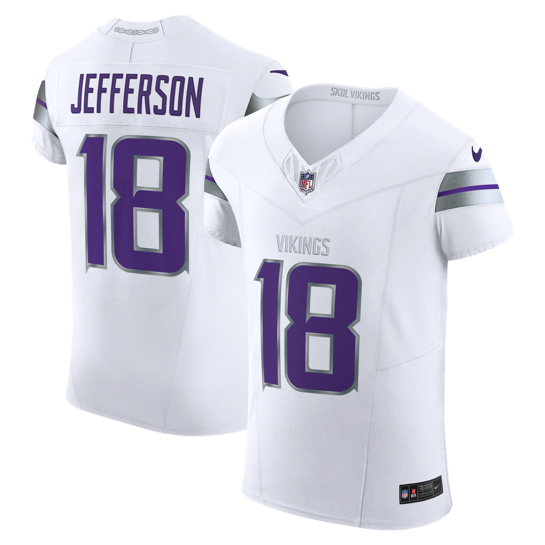 Minnesota Vikings Justin Jefferson Nike White Alternate Vapor F.U.S.E. Elite Player Jersey