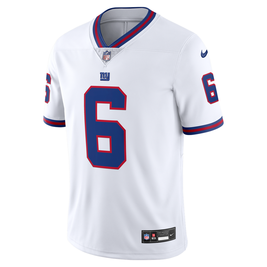 New York Giants Jaxson Dart Nike White Vintage White Vapor Untouchable Stitched Limited Jersey
