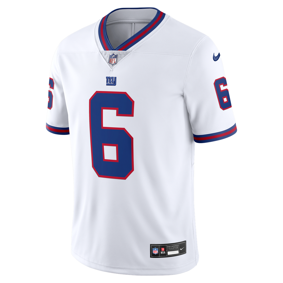 New York Giants Jaxson Dart Nike White Vintage White Vapor Untouchable Stitched Limited Jersey