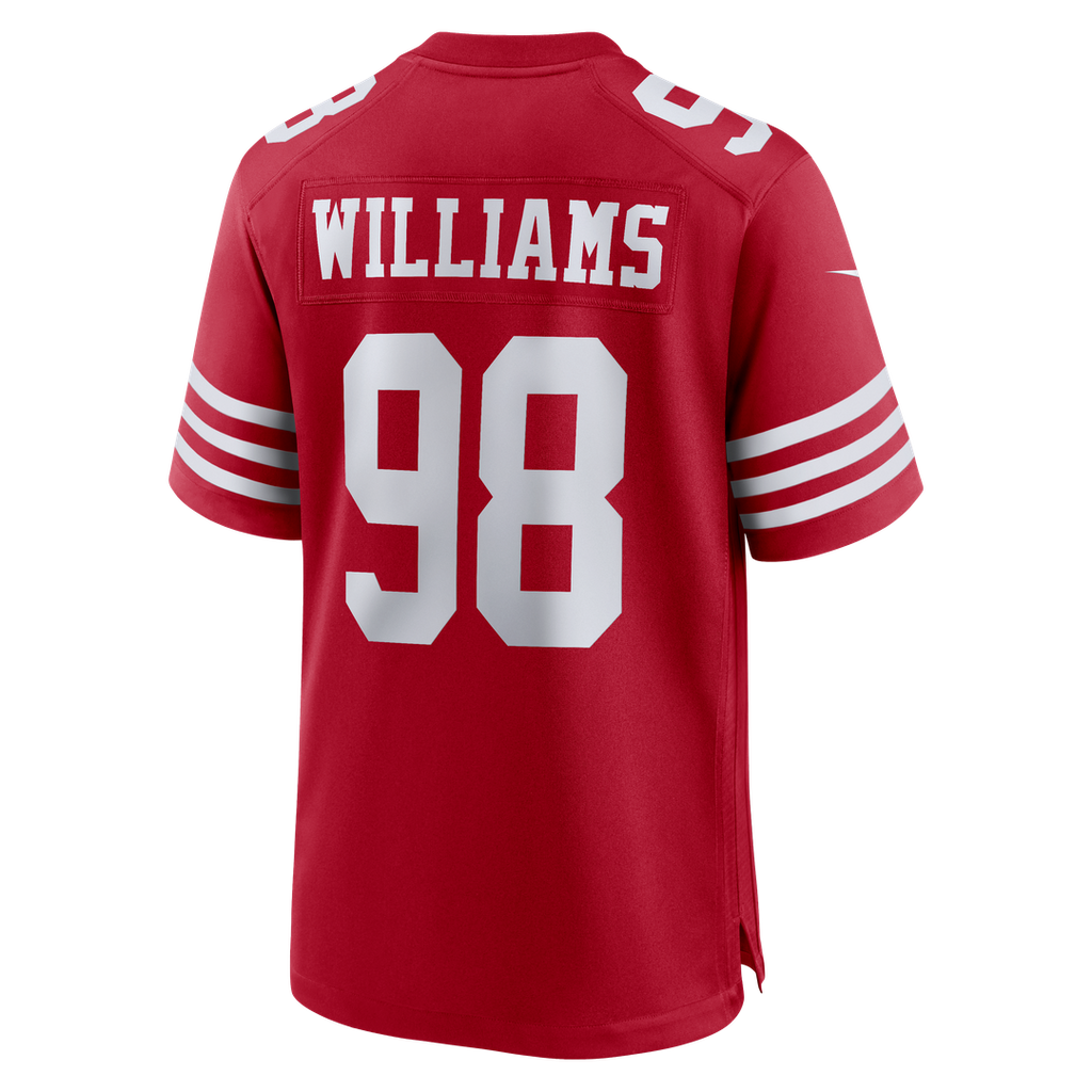 San Francisco 49ers Mykel Williams Nike Scarlet Game Player Jersey