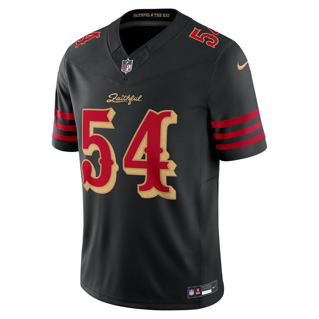 San Francisco 49ers Fred Warner Nike Black Rivalries Collection Stitched Limited Jersey