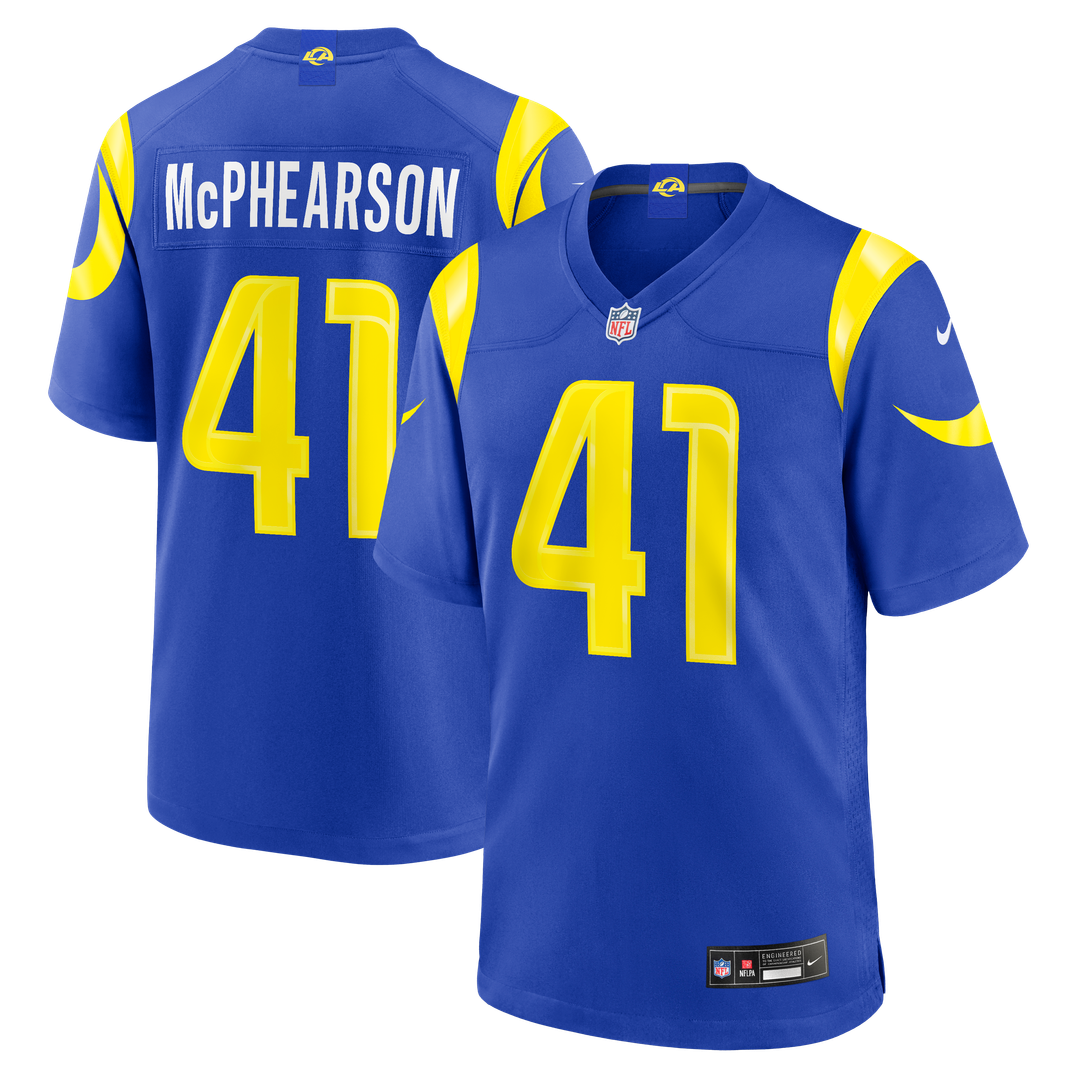 Los Angeles Rams Zech McPhearson Nike Royal Team Game Jersey