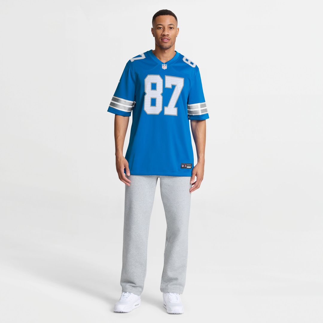 Detroit Lions Sam LaPorta Nike Blue Game Jersey