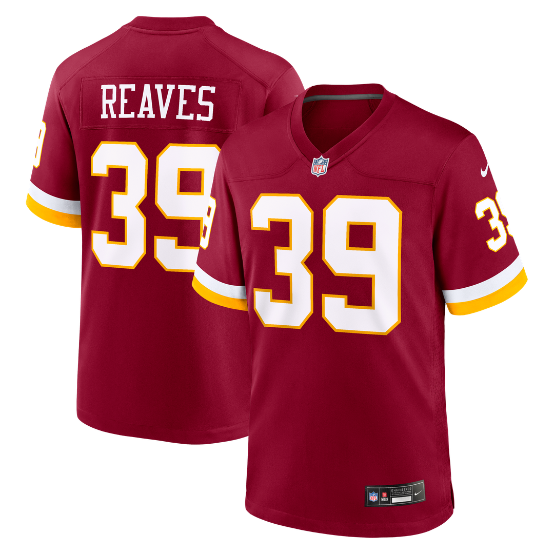 Washington Commanders Jeremy Reaves Nike Burgundy Game Jersey