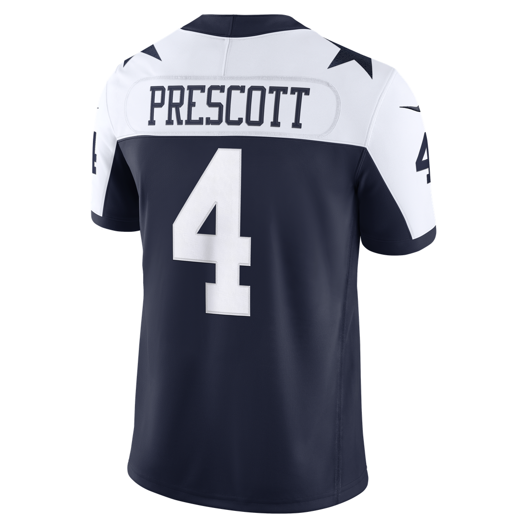 Dallas Cowboys Dak Prescott Nike Navy Alternate Vapor F.U.S.E. Stitched Limited Jersey