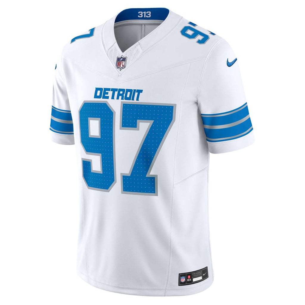 Detroit Lions Aidan Hutchinson Nike White Vapor F.U.S.E. Limited Jersey