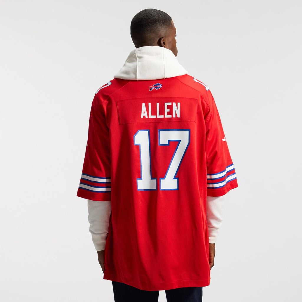 Buffalo Bills Josh Allen Nike Gray Nickel City Game Jersey