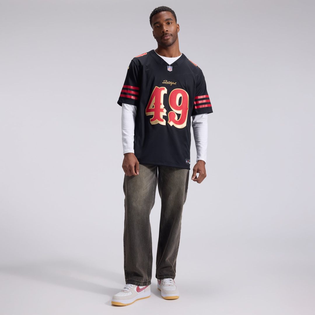San Francisco 49ers The Faithful Nike Black Rivalries Collection Stitched Limited Jersey