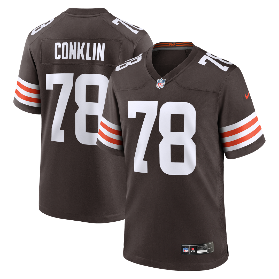 Cleveland Browns Jack Conklin Nike Brown Team Game Jersey