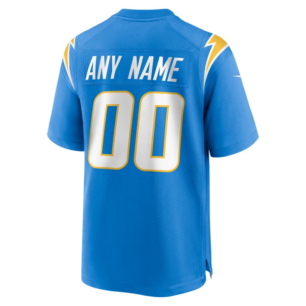 Los Angeles Chargers Nike Gold Alternate Charger Power Game Custom Jersey