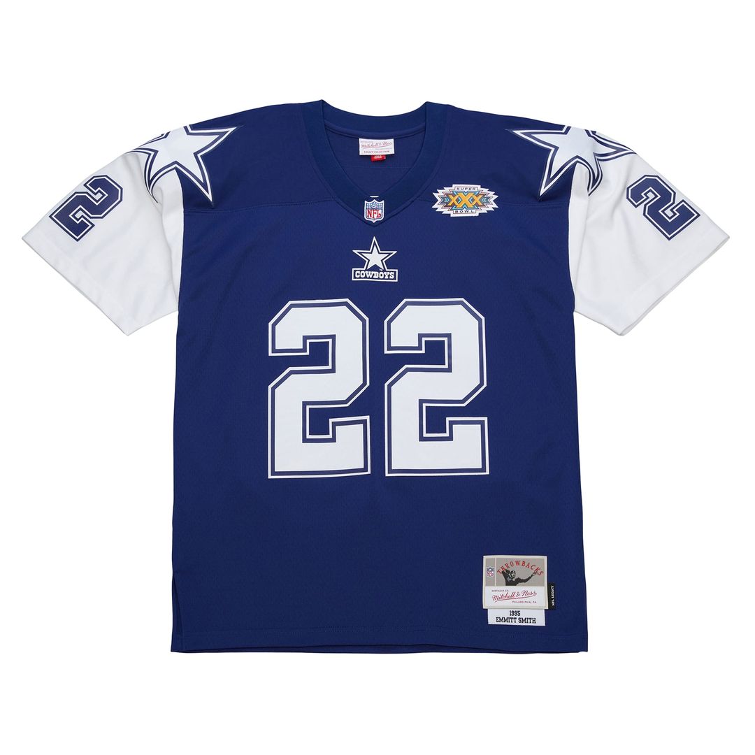 Dallas Cowboys Emmitt Smith Mitchell & Ness Navy 1995 Legacy Replica Jersey