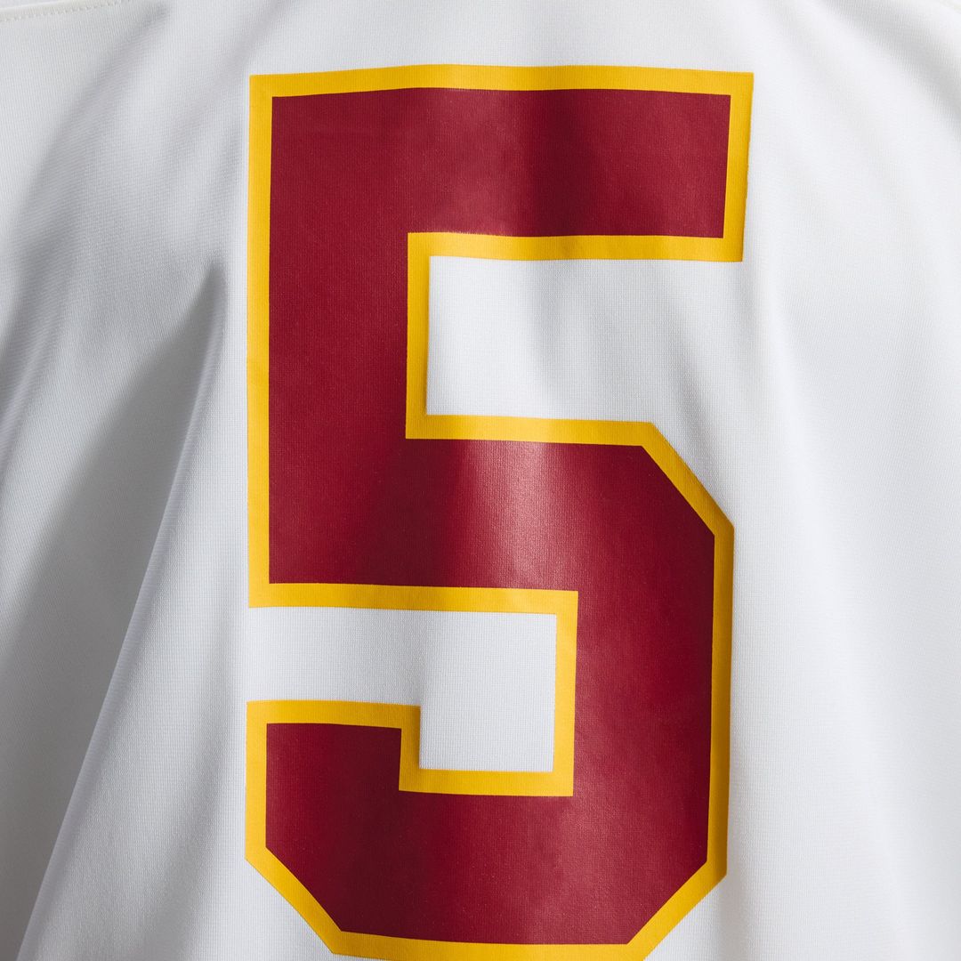 Washington Commanders Jayden Daniels Nike White Game Super Bowl Era Jersey
