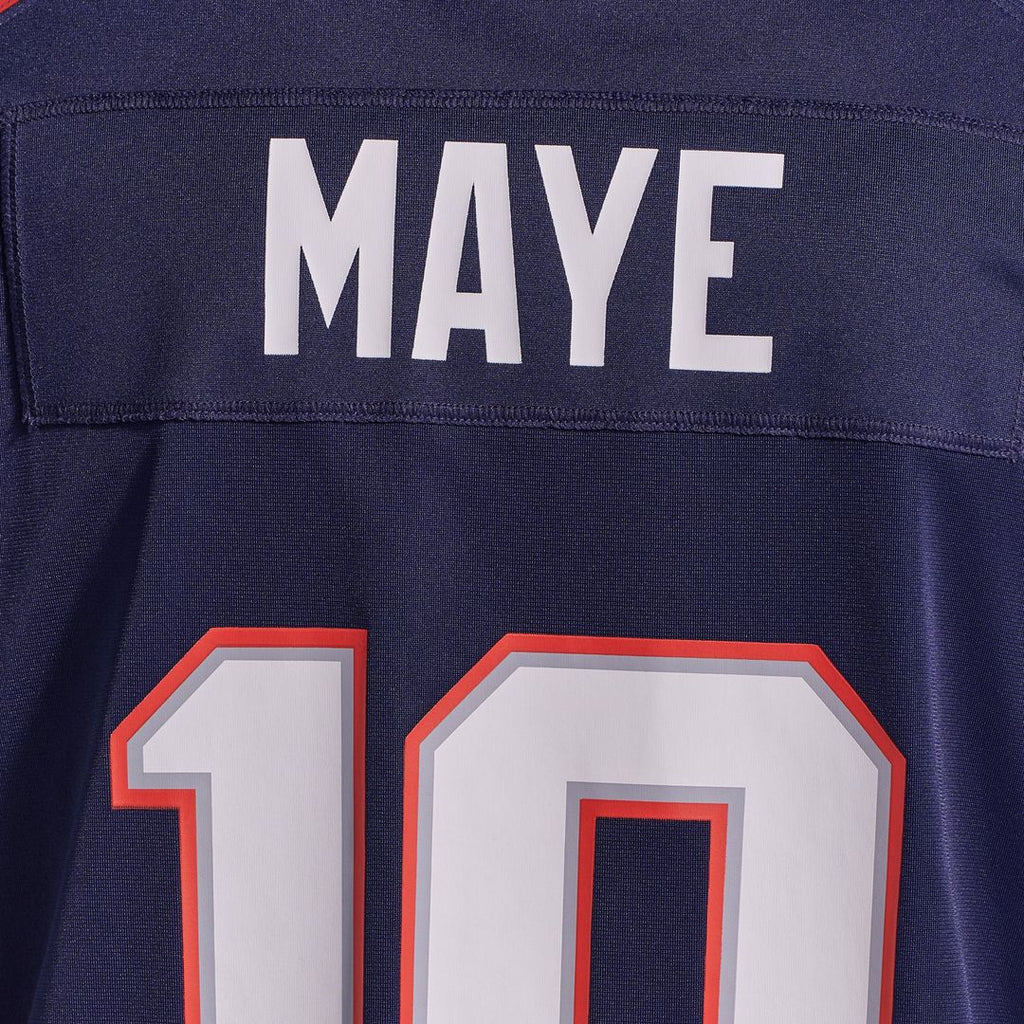 New England Patriots Drake Maye Nike White Player Game Jersey