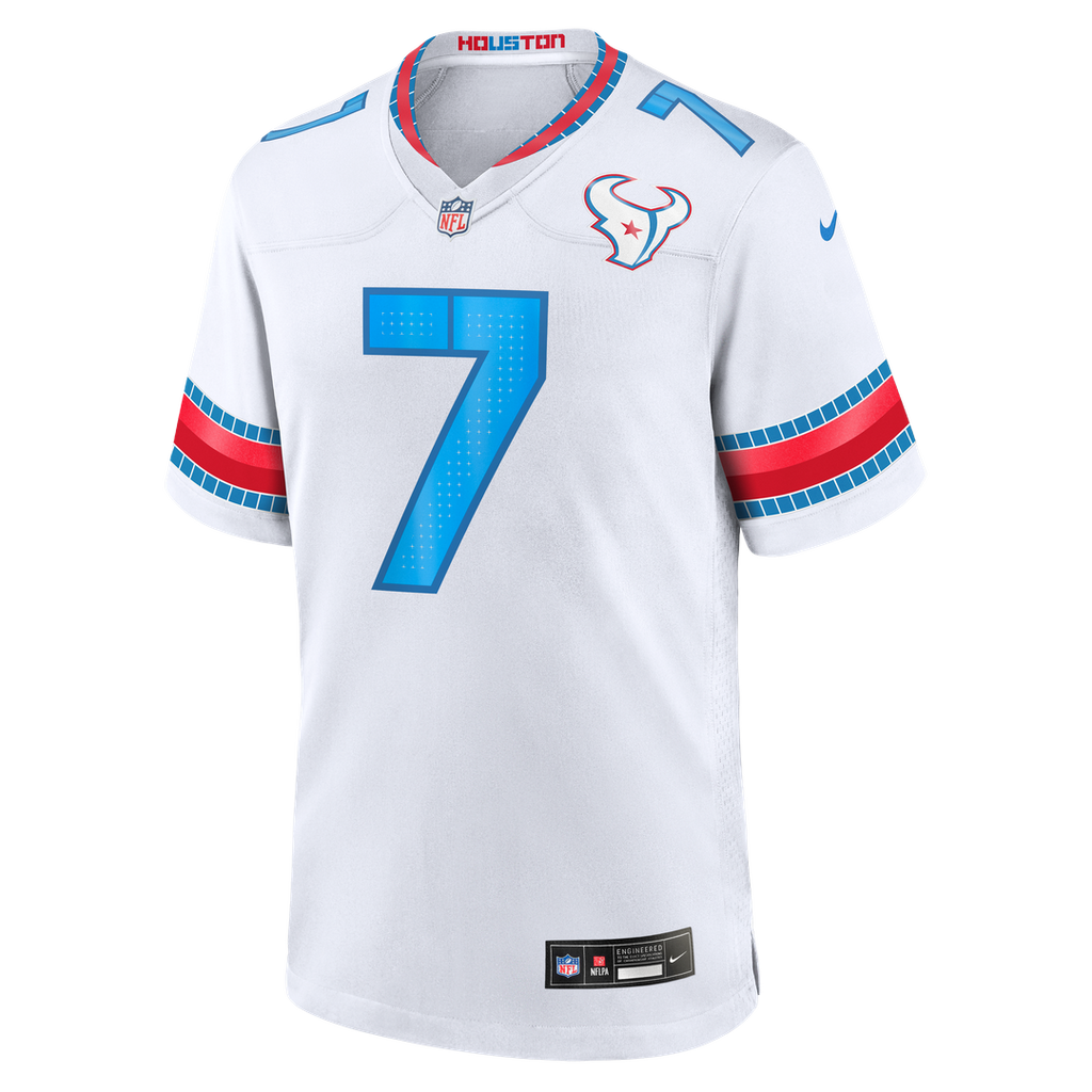 Houston Texans C.J. Stroud Nike White 2026 Rivalries Collection Game Jersey
