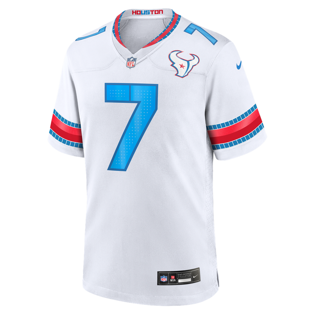 Houston Texans C.J. Stroud Nike White 2026 Rivalries Collection Game Jersey