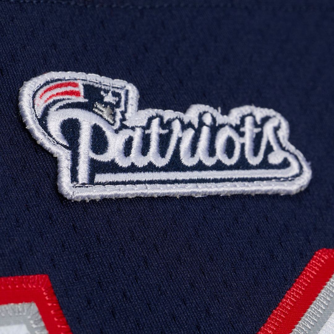 New England Patriots Tom Brady Mitchell & Ness Navy Super Bowl XXXVI Authentic Throwback Jersey