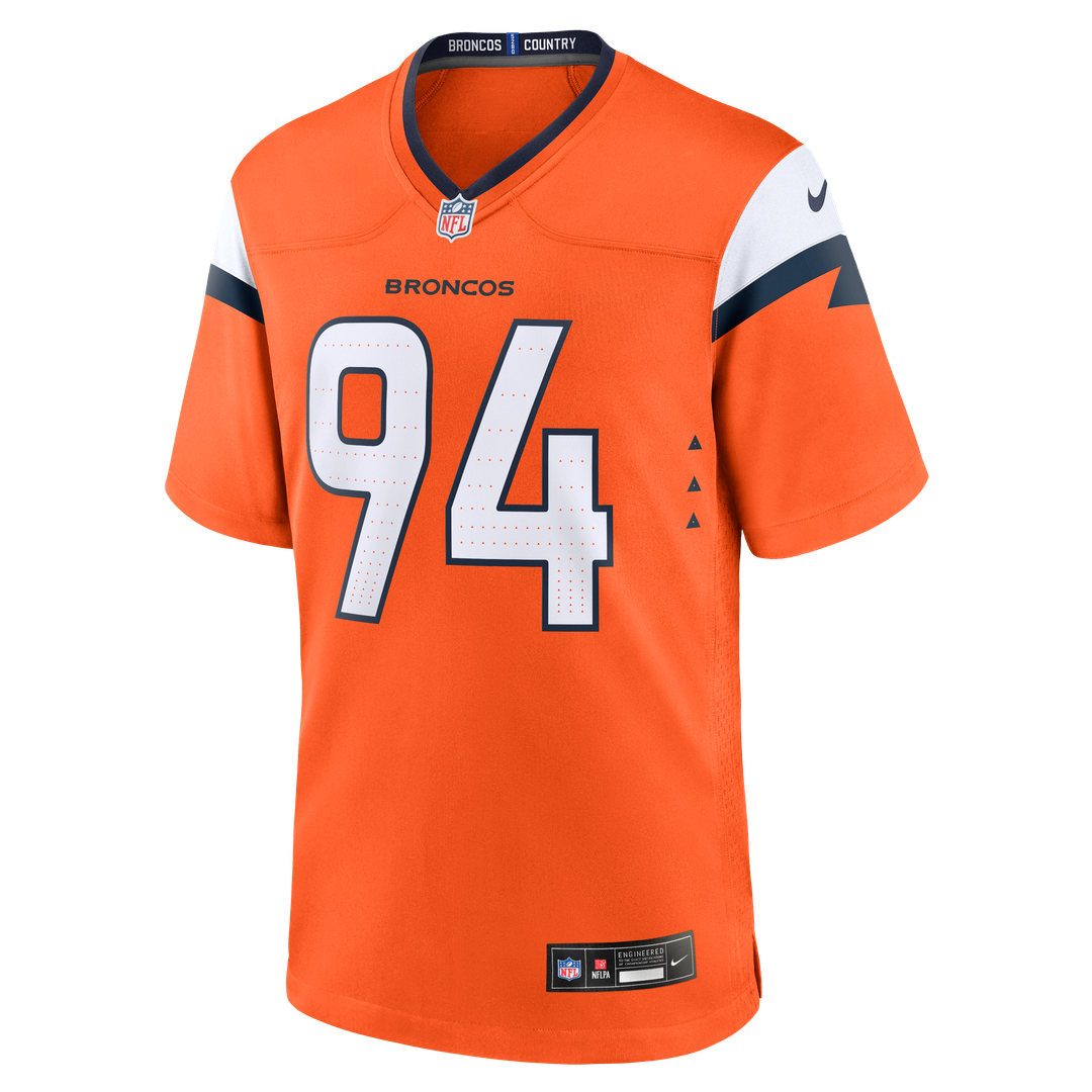 Denver Broncos Jordan Jackson Nike Orange Team Game Jersey