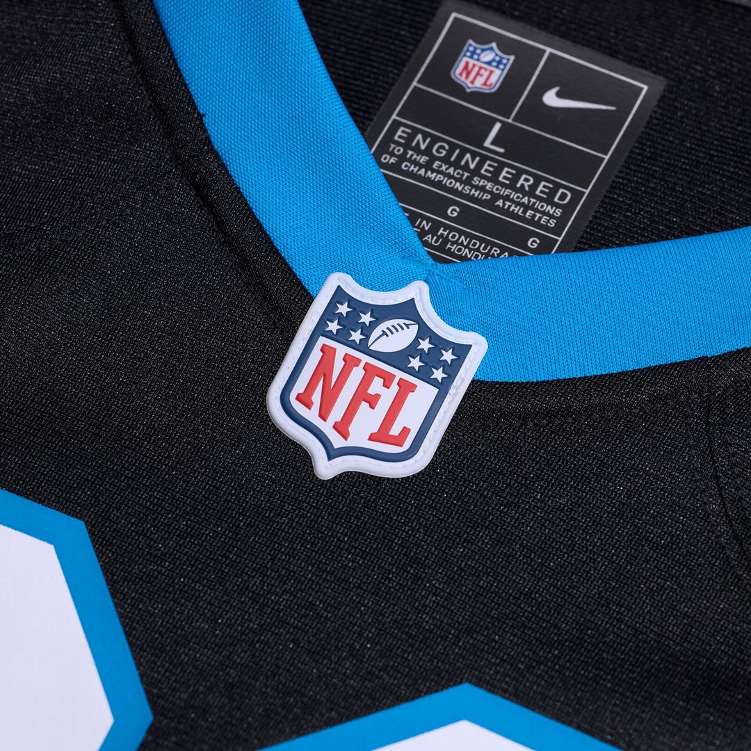 Carolina Panthers Jonathon Brooks Nike Black Game Jersey