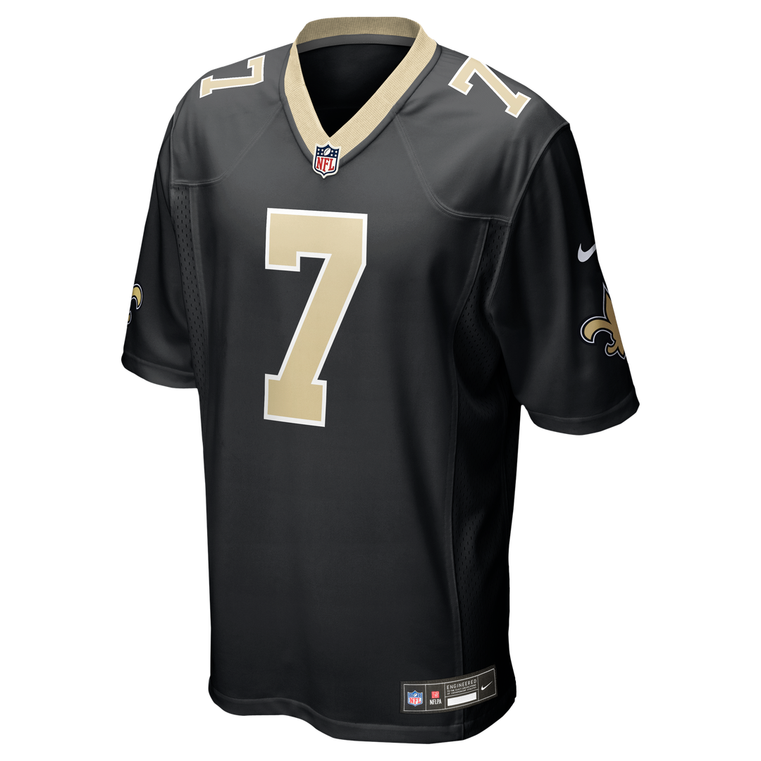 New Orleans Saints Taysom Hill Nike Black Game Jersey
