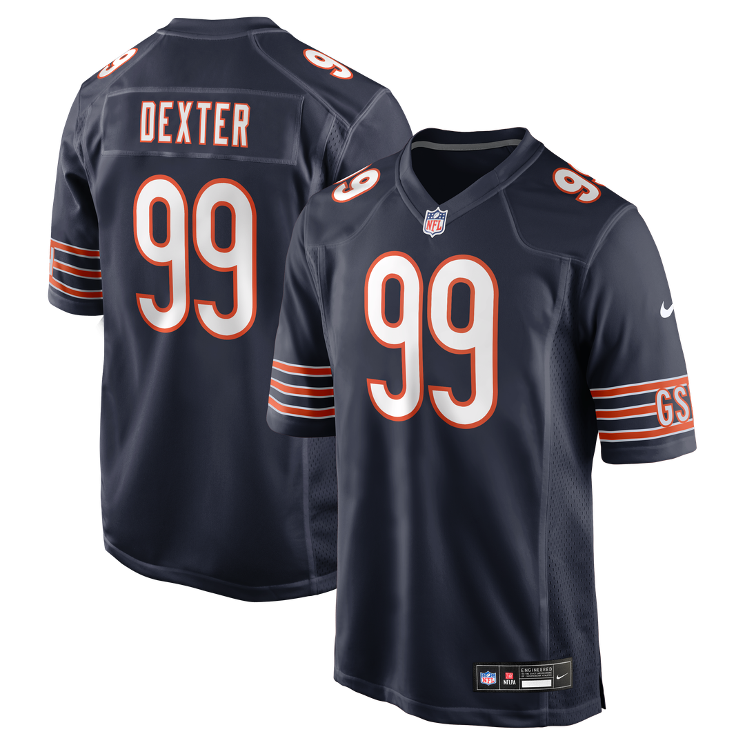 Chicago Bears Gervon Dexter Sr Nike Navy Team Game Jersey