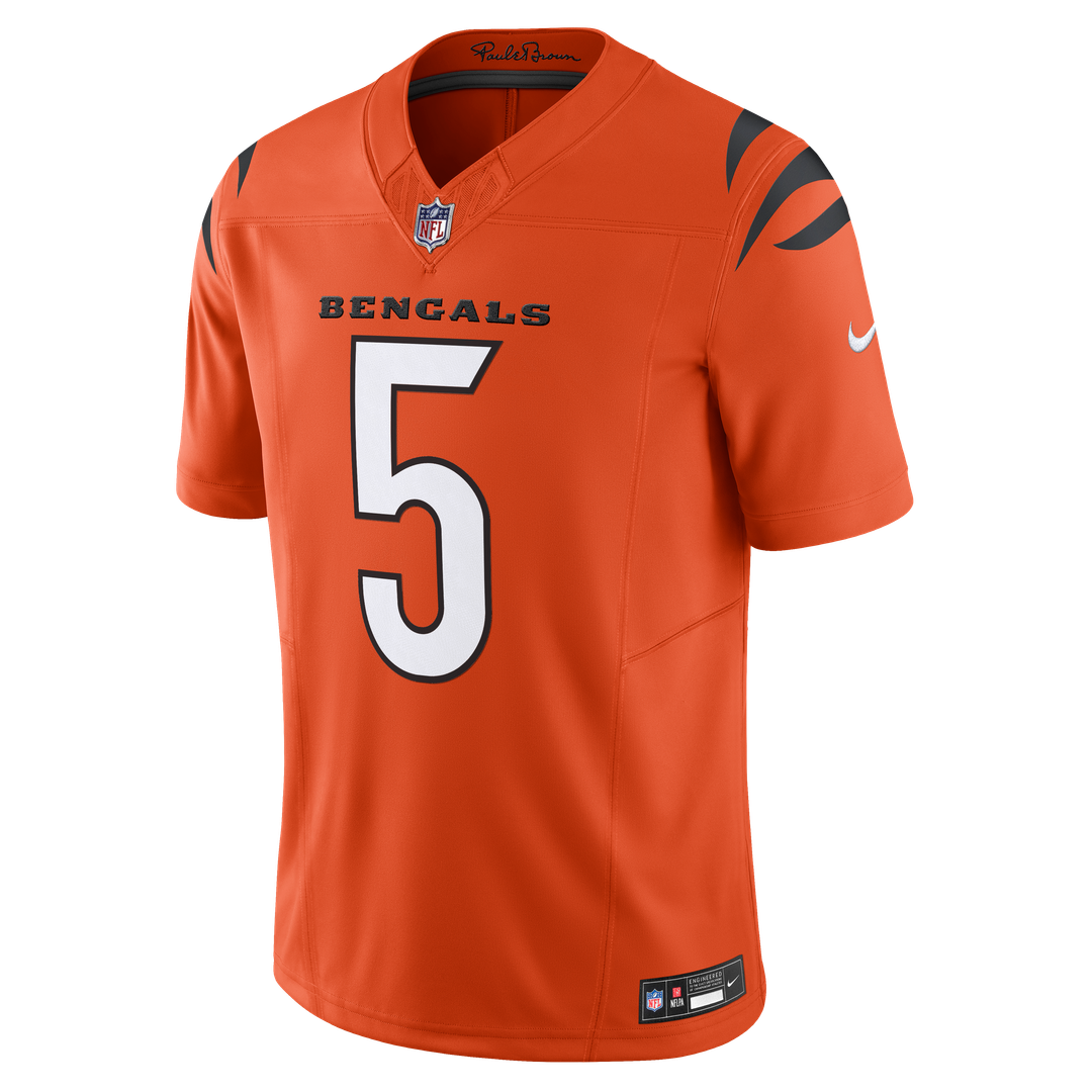 Cincinnati Bengals Tee Higgins Nike Orange Vapor F.U.S.E. Limited Jersey