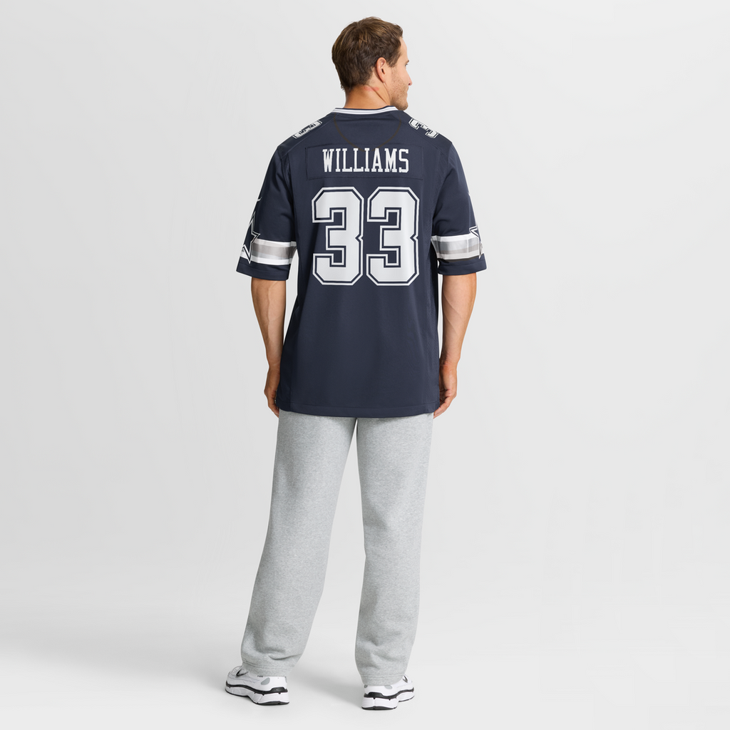 Dallas Cowboys Javonte Williams Nike Navy Team Game Jersey