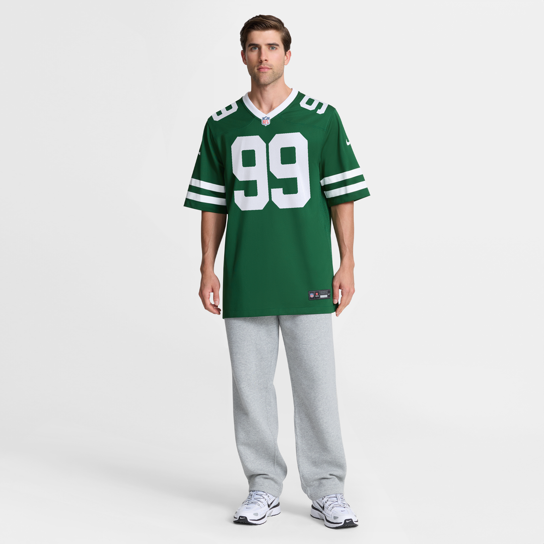New York Jets T'Vondre Sweat Nike Legacy Green Team Game Jersey