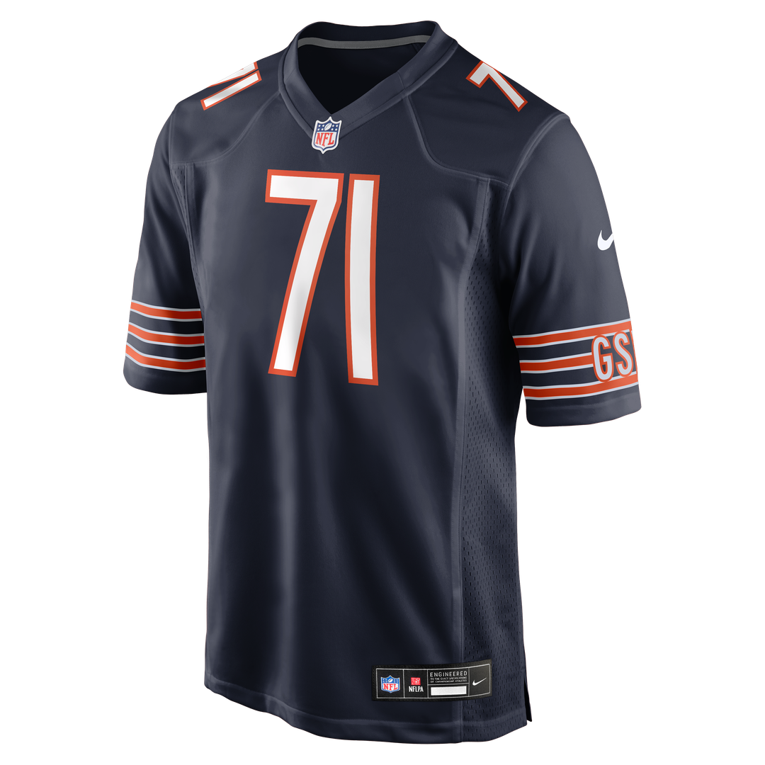 Chicago Bears Ryan Bates Nike Navy Game Jersey