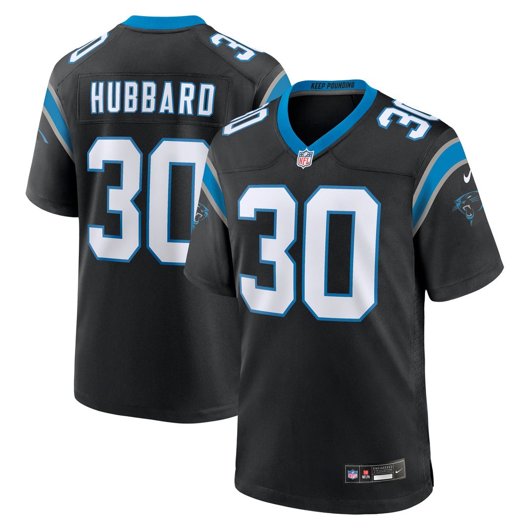 Carolina Panthers Chuba Hubbard Nike Blue Alternate Game Jersey