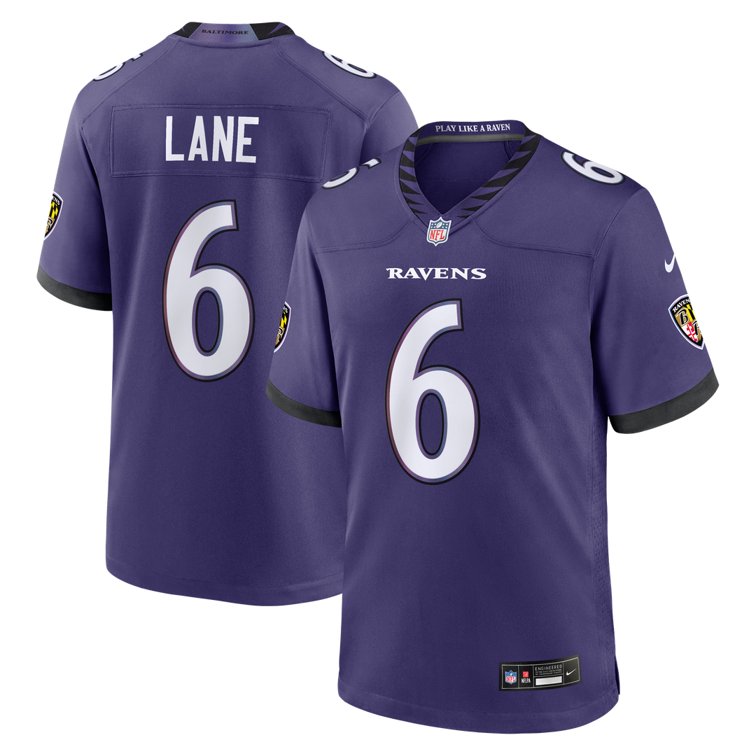 Baltimore Ravens Ja'Kobi Lane Nike Purple Team Game Jersey