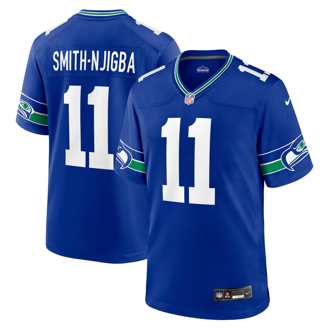 Seattle Seahawks Jaxon Smith-Njigba Nike White Game Jersey