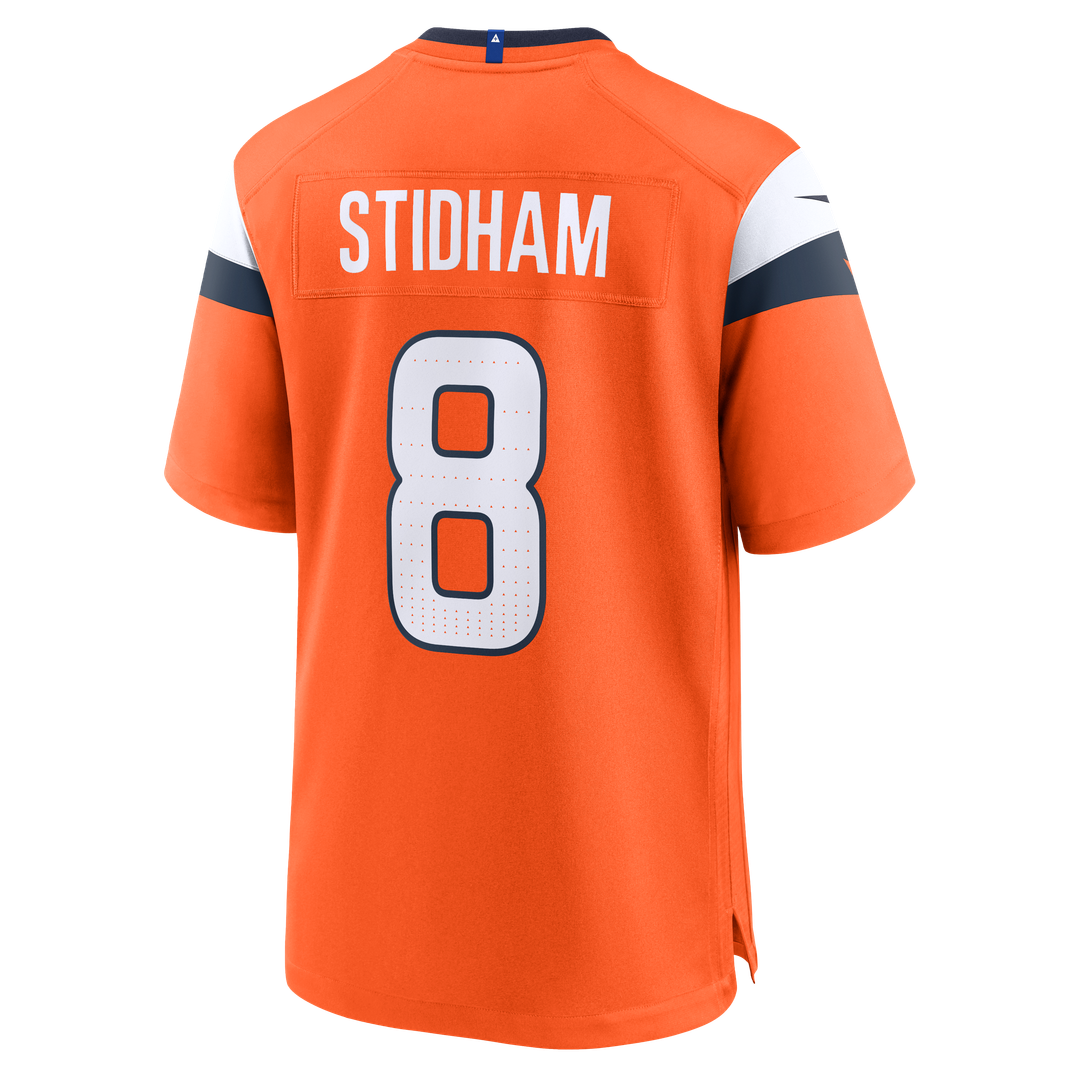 Denver Broncos Jarrett Stidham Nike Orange Team Game Jersey