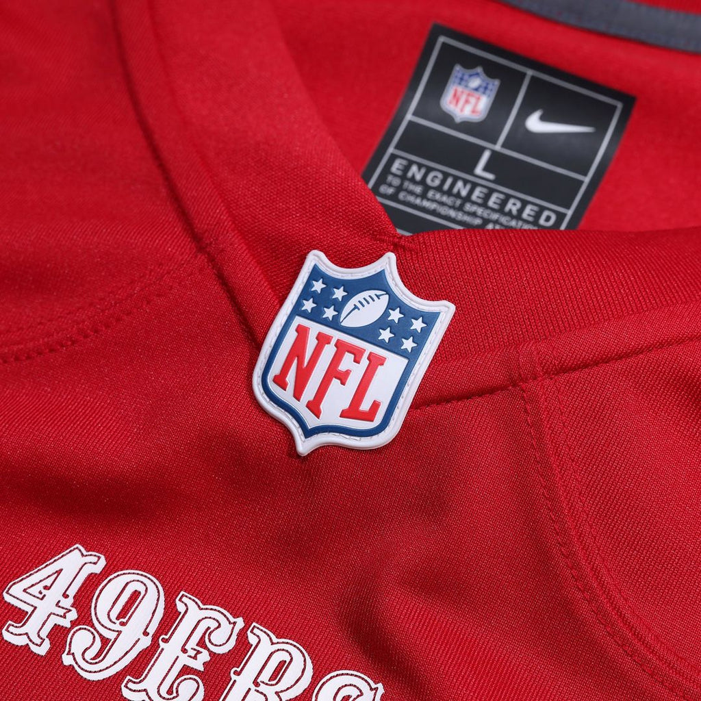 San Francisco 49ers Dominick Puni Nike Scarlet Team Game Jersey