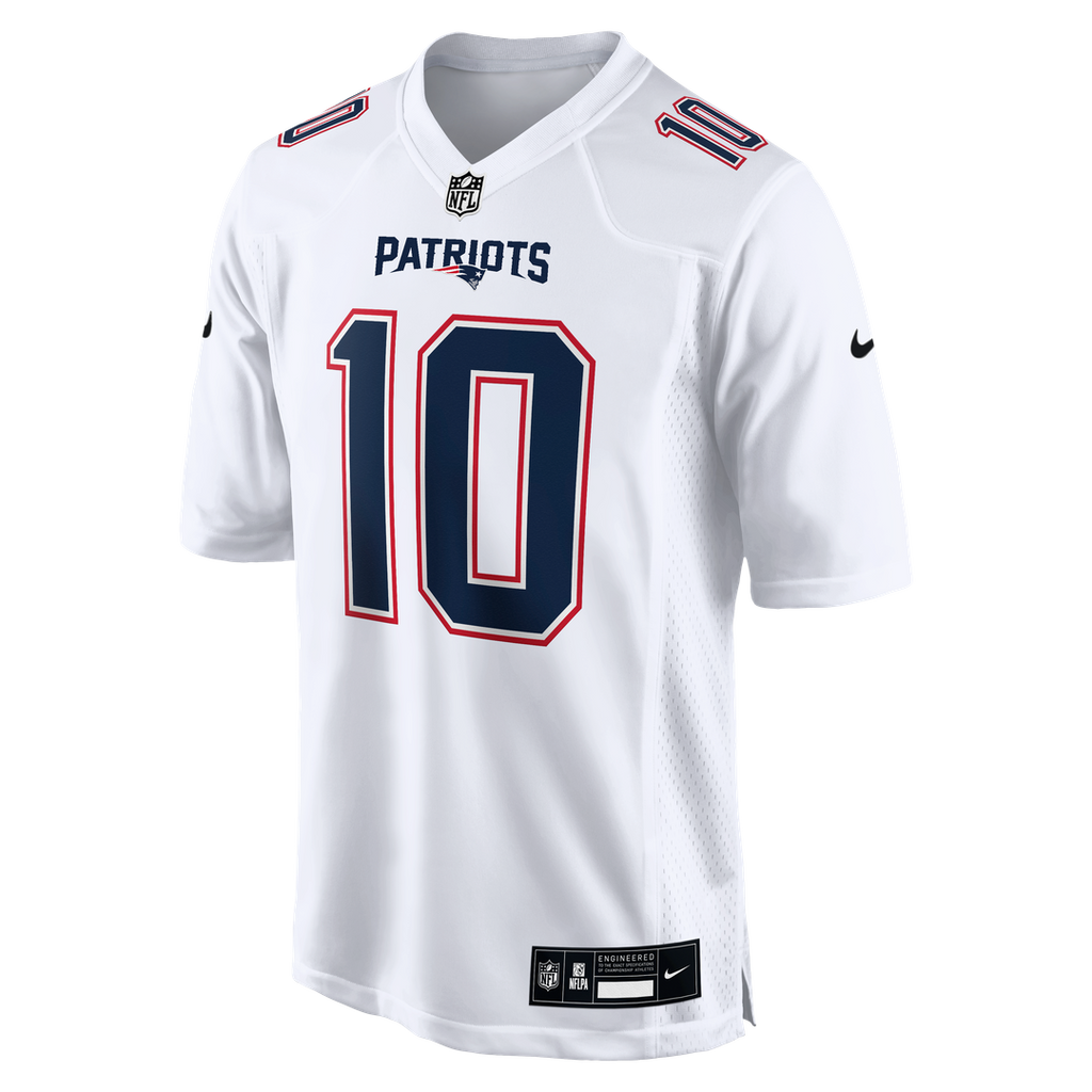 New England Patriots Drake Maye Nike Carbon Black Game Jersey