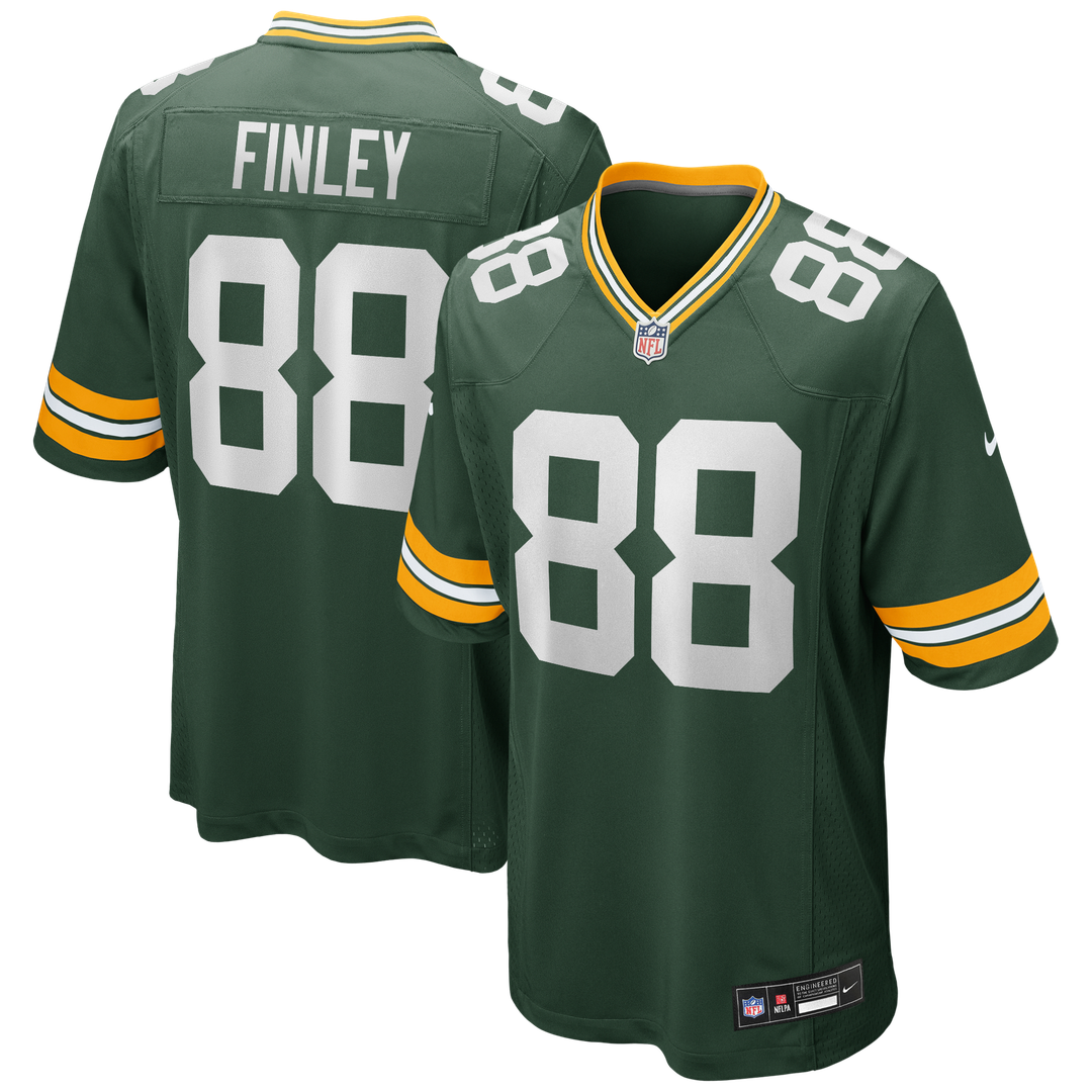 Green Bay Packers Jermichael Finley Nike Green Game Retired Player Jersey