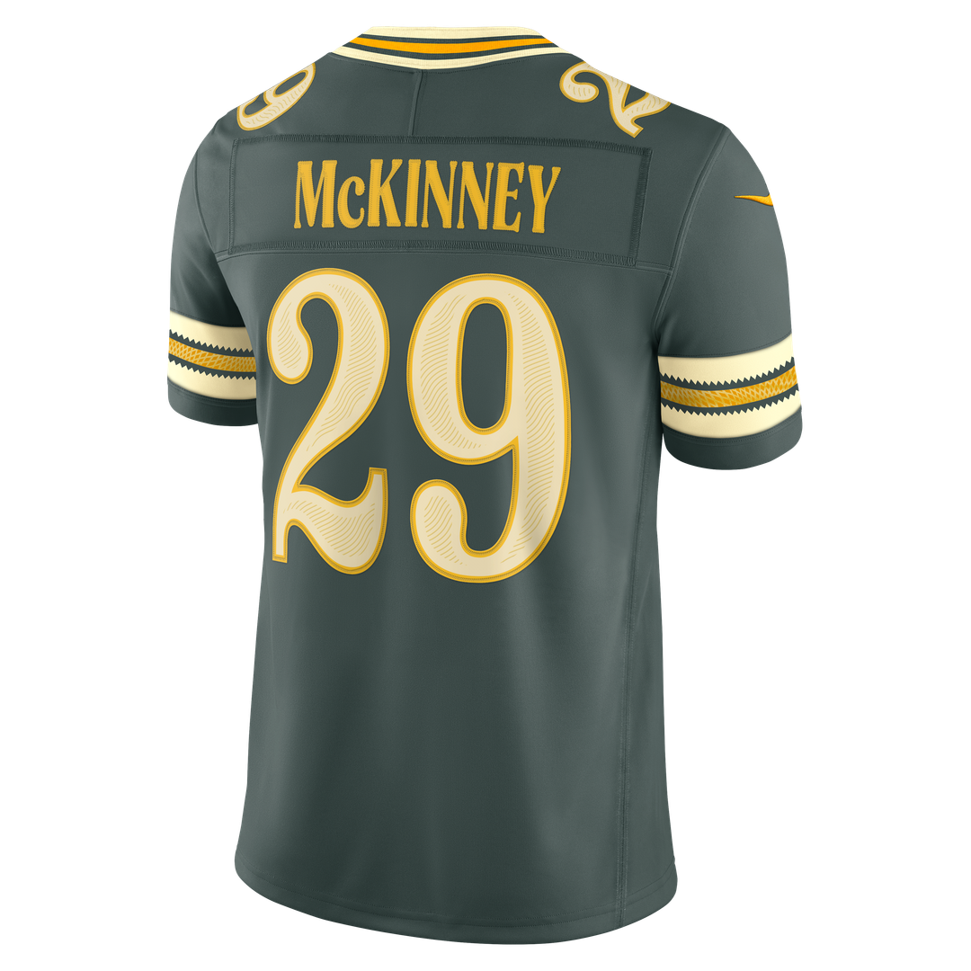 Green Bay Packers Xavier McKinney Nike Green 2026 Rivalries Collection Stitched Limited Jersey