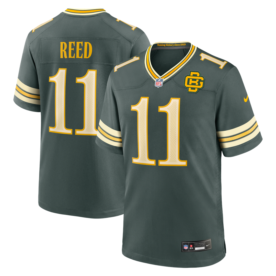 Green Bay Packers Jayden Reed Nike Green 2026 Rivalries Collection Game Jersey